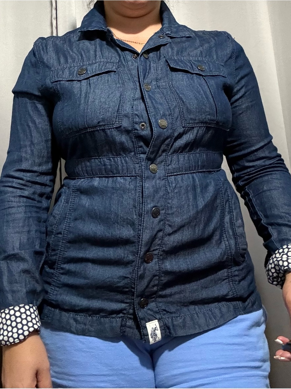 U.S. Polo Assn. Navy Blue Denim Utility Jacket